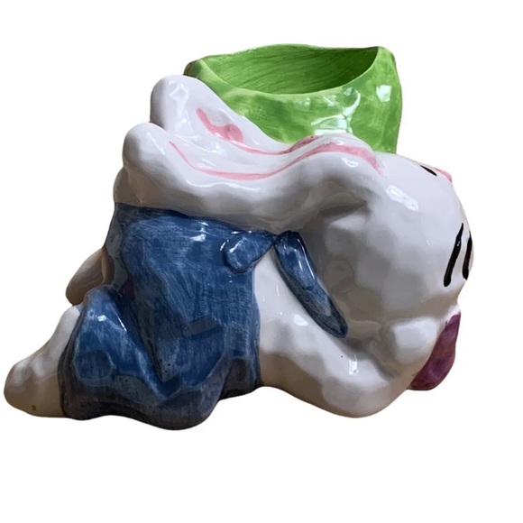 Easter Bunny Egg Holder Ceramic Table Decor Display - Picture 3 of 8